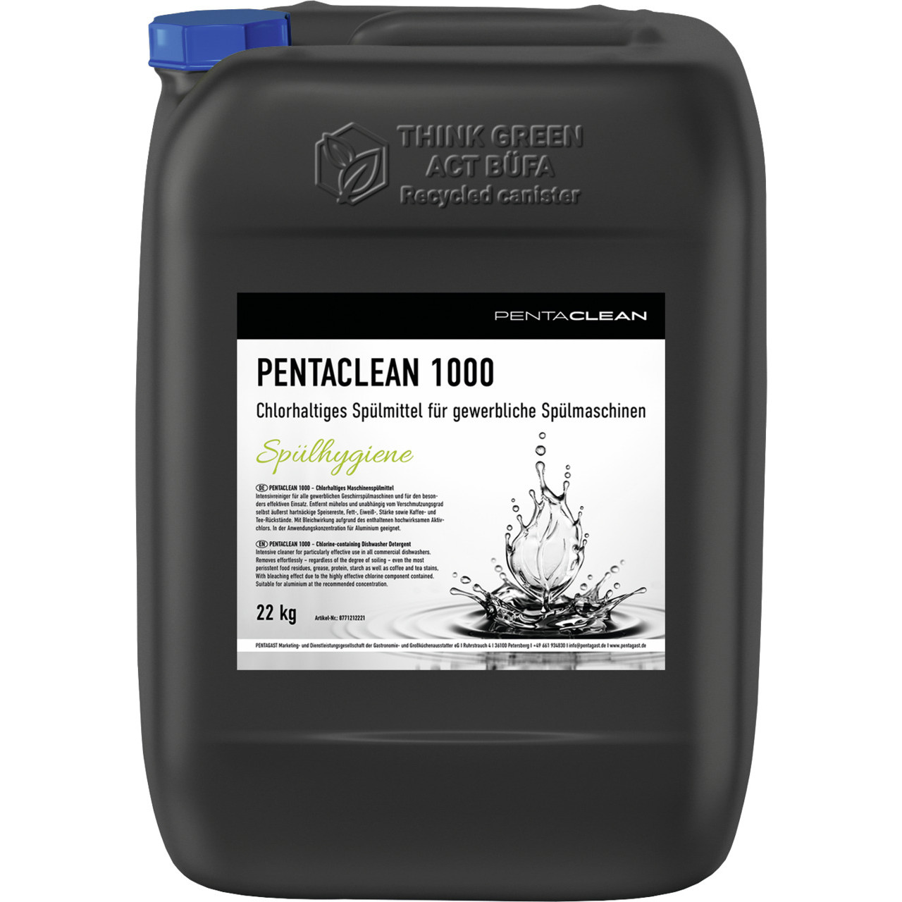 Geschirrspülmaschinenreiniger PENTACLEAN 1000 / 22,00 kg